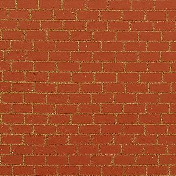 Textured Brick Sheet - Stretcher Red