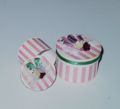 Hat Boxes - Fancy Stripe