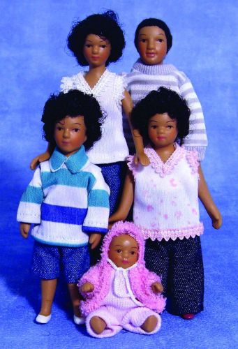 black doll family