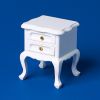 Side Table 2 Drawer - white
